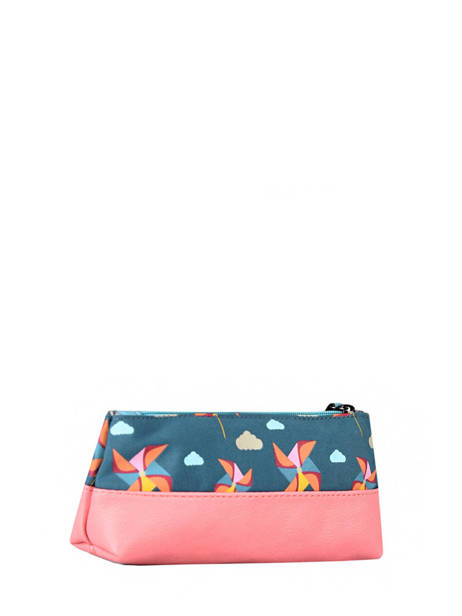 Trousse 1 Compartiment Retro Cameleon Bleu retro PBRETROU vue secondaire 2