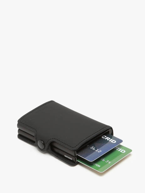 Porte-cartes Matte Cuir Secrid Noir matte TM vue secondaire 1