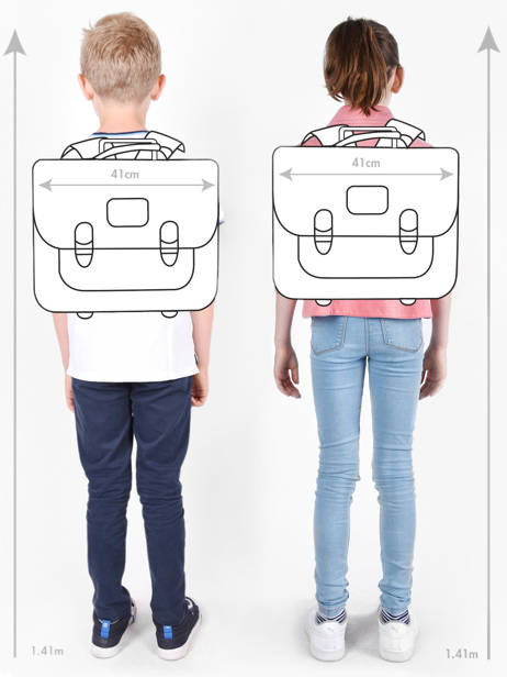 Cartable à Roulettes 2 Compartiments Tann's Vert les fantaisies g 43277 vue secondaire 1
