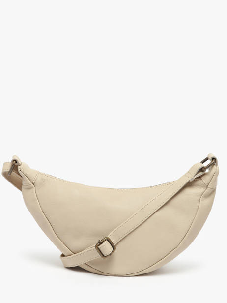 Sac Bandoulière Cow Cuir Basilic pepper Beige cow BCOW73 vue secondaire 4