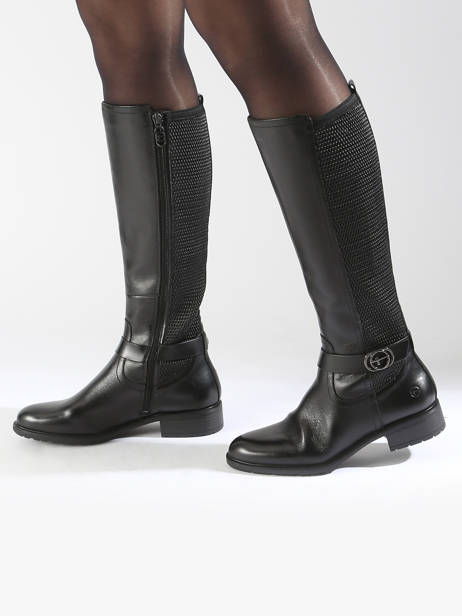 Bottes Cavalières En Cuir Tamaris Noir women 43 vue secondaire 1