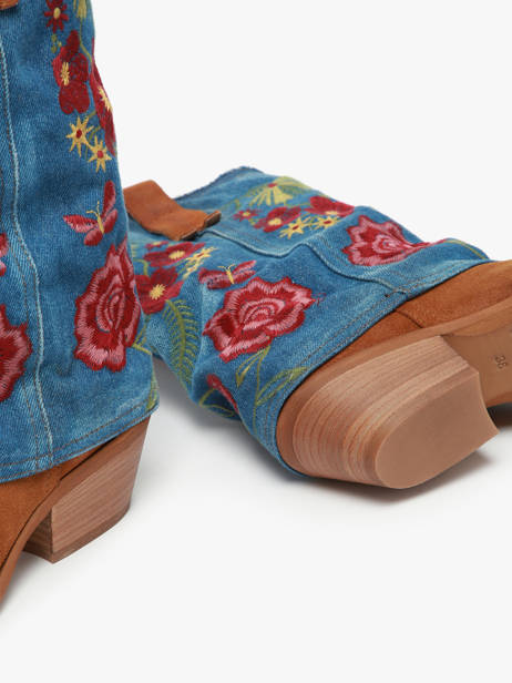 Santiags En Cuir Metisse Multicolore women DX2021 vue secondaire 4