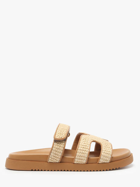 Mules Missile En Cuir Steve madden Beige women 11003028