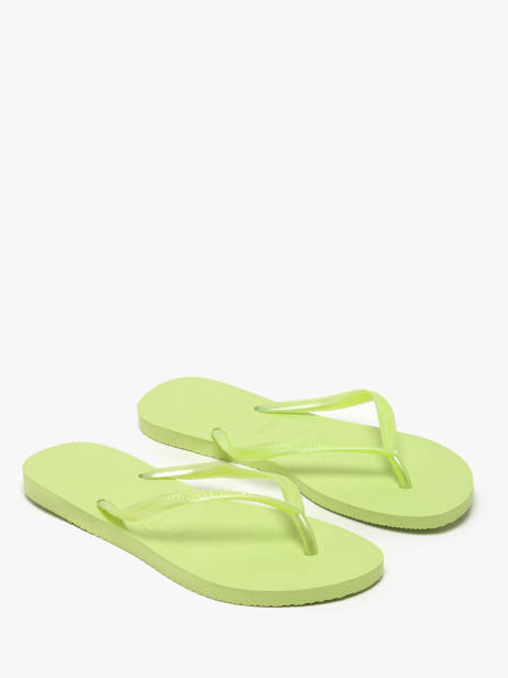 Tongs Slim Havaianas Vert women 4000030F vue secondaire 2