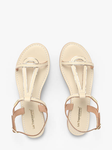 Nu-pieds Hamatrio En Cuir Les tropeziennes Beige women HAMATRIO vue secondaire 3