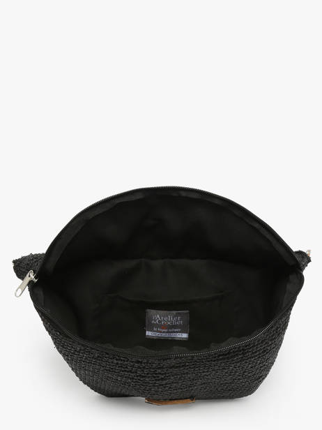 Sac Banane Le voyage en panier Noir l'atelier du crochet AM777 vue secondaire 3