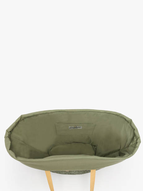 Sac Porté épaule Milos Paille Les tropeziennes Vert milos TZ01 vue secondaire 3