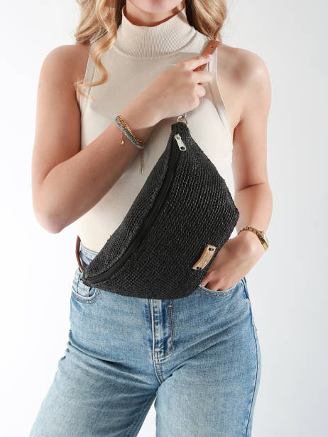 Sac Banane Le voyage en panier Noir l'atelier du crochet AM777 vue secondaire 1