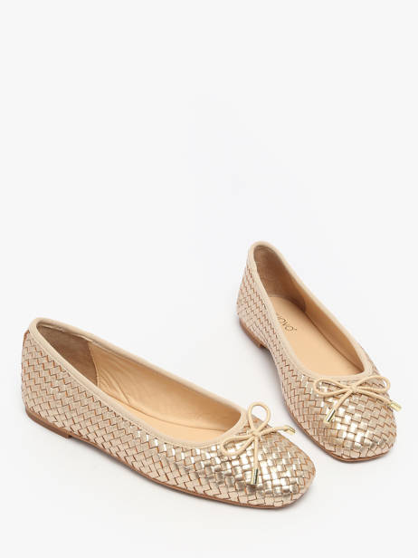 Ballerines En Cuir Inuovo Or women A92002 vue secondaire 2