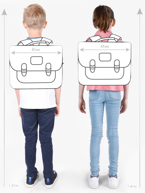 Cartable Vintage North Cameleon Gris vintage north CA41 vue secondaire 1