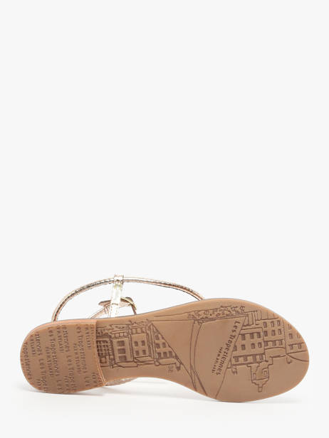 Nu-pieds Hatrio En Cuir Les tropeziennes Or women HATRIO vue secondaire 4