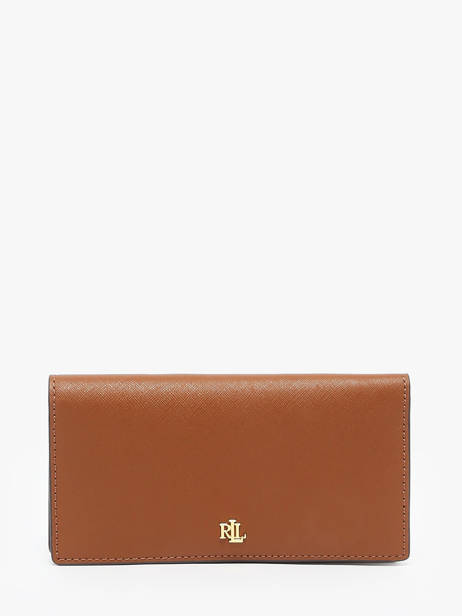Portefeuille Dryden Cuir Lauren ralph lauren Marron dryden 32802917