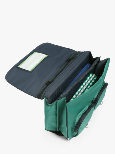 Cartable 2 Compartiments Tann's Vert les fantaisies g 41126 vue secondaire 3