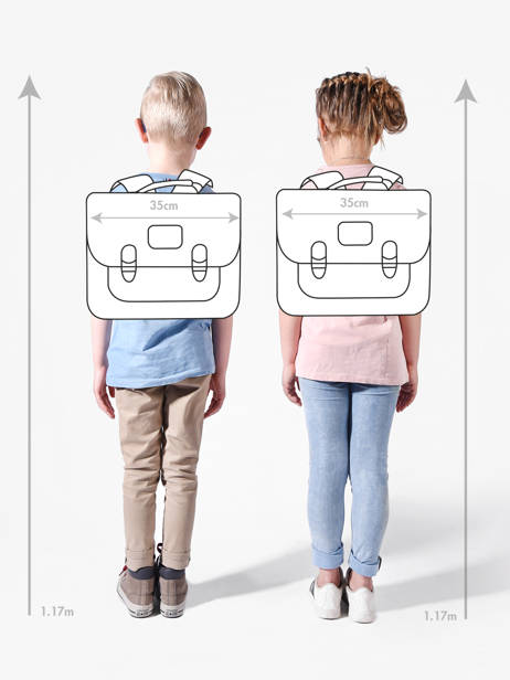 Cartable 1 Compartiment Tann's Bleu les fantaisies f 35321 vue secondaire 1