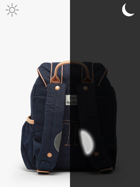 Sac à Dos Tann's Bleu tann's x tartine et choco 214112 vue secondaire 5