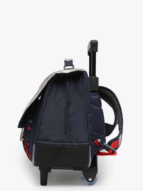 Cartable à Roulettes 2 Compartiments Tann's Bleu les fantaisies f 42321 vue secondaire 2