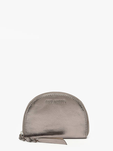 Leportefeuille Manon Cuir Paul marius Gris vintage MANON