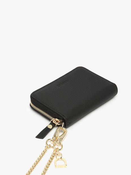 Porte-monnaie Equestre Cuir Etrier Noir equestre EEQT096M vue secondaire 2