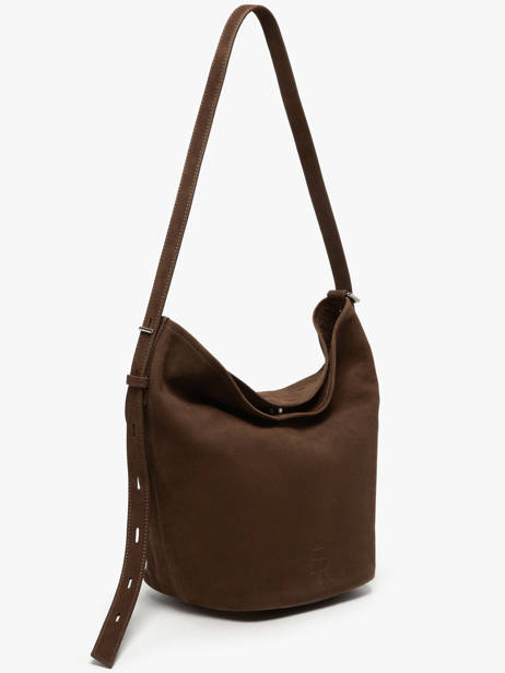 Sac Porté épaule Sac à Dos M Cavalier Nubuck Cuir Etrier Marron cavalier nubuck ECAN126M vue secondaire 4