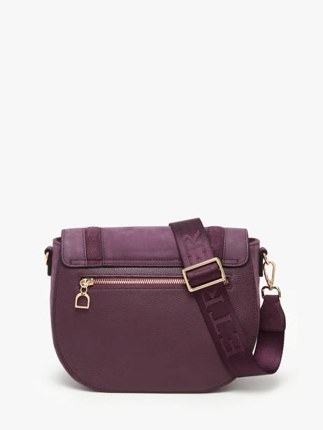 Sac Bandoulière M Lasso Cuir Etrier Violet lasso ELAS152M vue secondaire 4