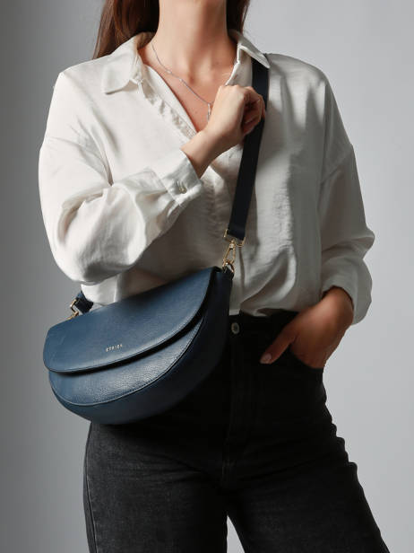 Sac Bandoulière Tradition Cuir Etrier Bleu tradition ETRA065M vue secondaire 1