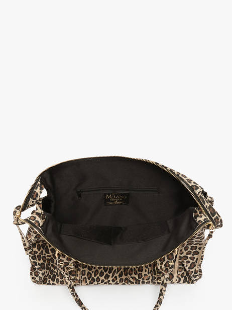 Sac Porté épaule Velvet Leopardo Cuir Milano Multicolore velvet leopardo VL24095 vue secondaire 3