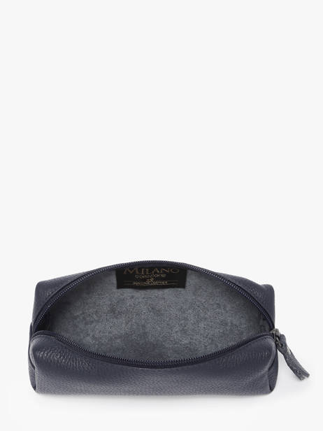 Trousse Caviar Cuir Milano Bleu caviar CA22116 vue secondaire 1