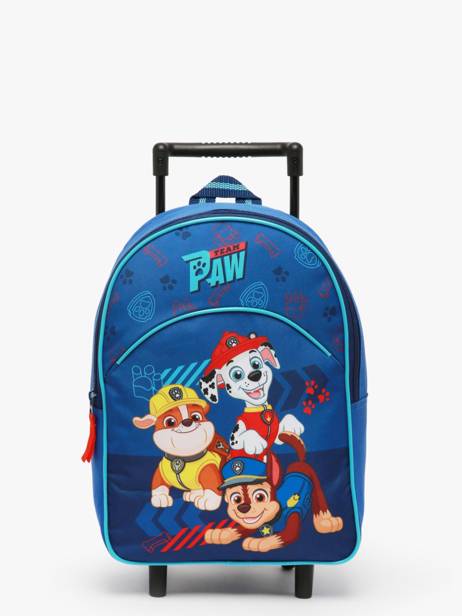 Mini Sac A Dos à Roulettes Paw patrol Bleu go pups go 4543