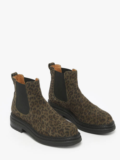 Chelsea Boots En Cuir Aliwell Vert women A0631 vue secondaire 2