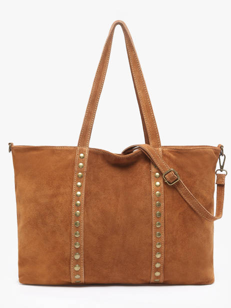 Sac Porté épaule Velvet Cuir Milano Marron velvet VE24113 vue secondaire 4