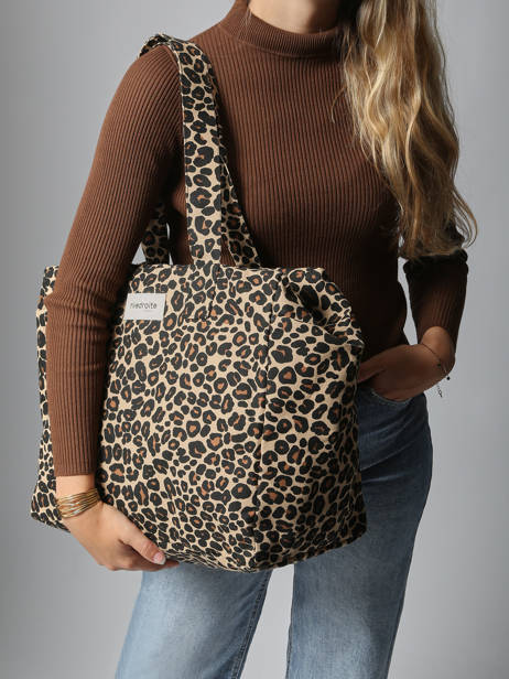 Le Sac Porté épaule A4 Célestins Coton Recyclé Rivedroite Marron forever wild CELESFOR vue secondaire 1