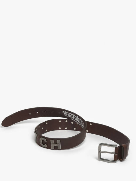 Ceinture Homme Glory Cuir Von dutch Marron belt GLORY vue secondaire 3