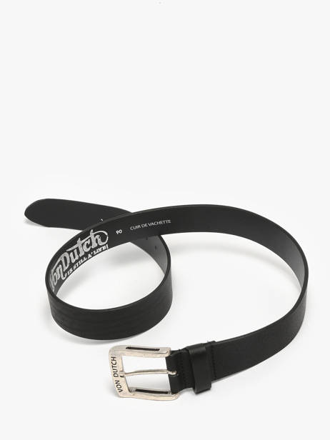 Ceinture Ajustable Von dutch Noir belt HUTCH vue secondaire 3