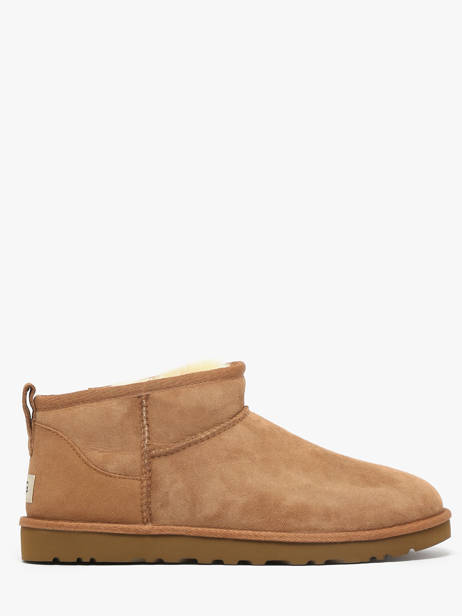 Boots Classic Ultra Mini En Cuir Ugg Beige men 1137391