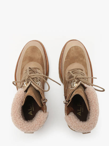 Bottines En Cuir Alpe Marron women 54967109 vue secondaire 3