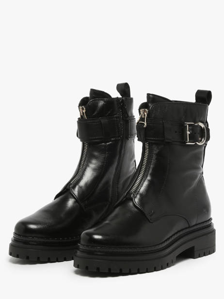Bottines En Cuir Mjus Noir women L97202 vue secondaire 1