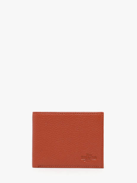 Portefeuille Foulonne Cuir Yves renard Orange foulonne 2307