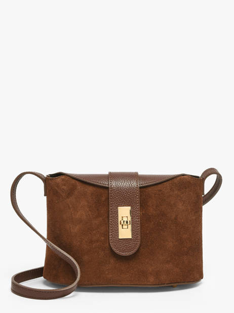 Sac Bandoulière Velvet Caviar Cuir Milano Marron velvet caviar VC25115