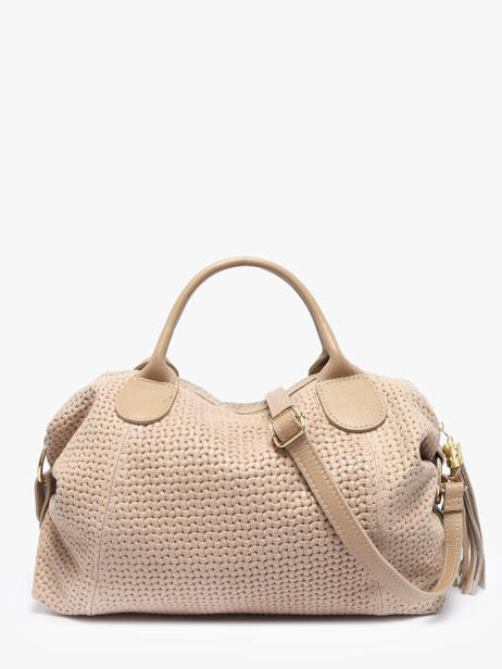Sac Porté Main Beautiful Cuir Milano Beige beautiful BE25111 vue secondaire 4