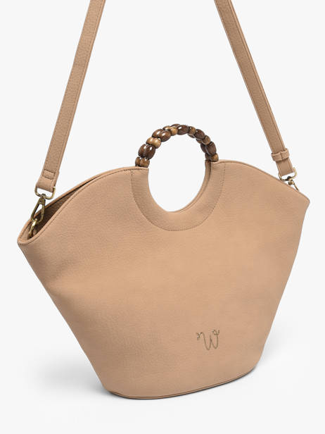 Sac Porté Main Neflier Pearl Woomen Beige neflier pearl WNEP01 vue secondaire 3
