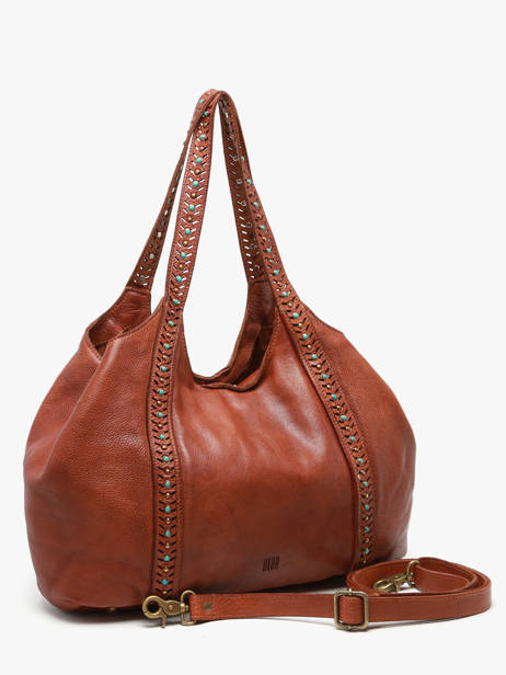 Sac Porté épaule Heritage Cuir Biba Marron heritage WIE1L vue secondaire 2
