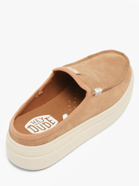 Mules En Cuir Hey dude Marron women 41272 vue secondaire 2
