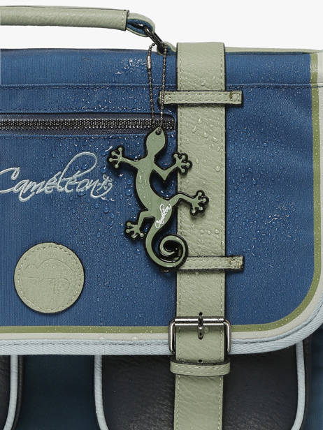 Cartable à Roulettes 2 Compartiments Cameleon Bleu vintage urban PBVBCR38 vue secondaire 7