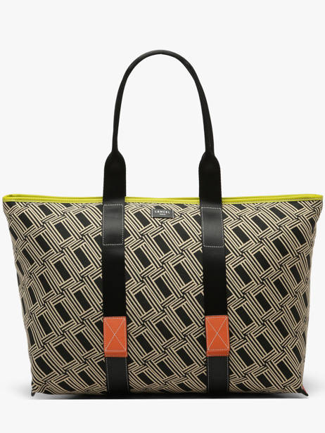 Sac Cabas Zippé L Mistral Rollable Nylon Et Cuir Lancel Multicolore mistral A13998