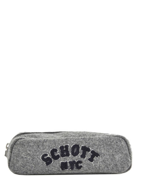 Trousse 1 Compartiment College Schott Gris college 18-11728